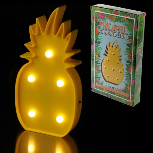 Gele ananas met LED verlichting