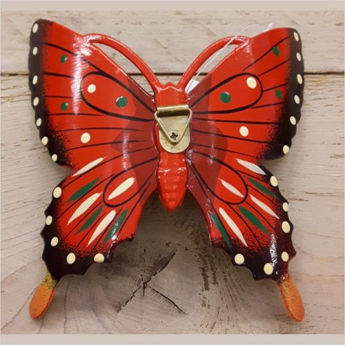 Hollandse wand vlinder 17 centimeter rood