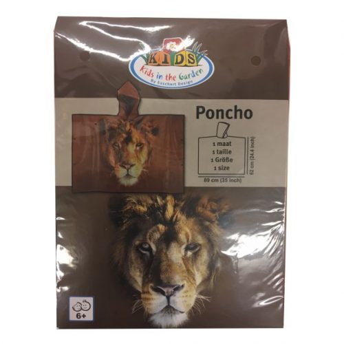 Poncho voor kinderen leeuw
