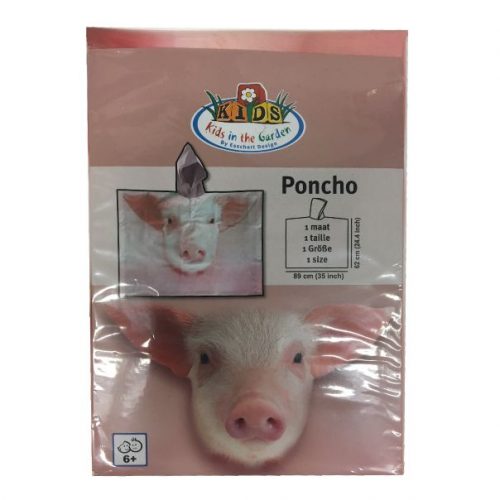 Poncho voor kinderen varken biggetje