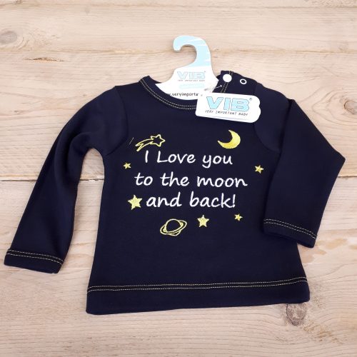 VIB baby T-shirt I love you to the moon and back