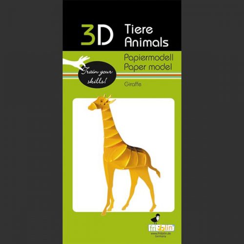 3D puzzel en bouwpakket karton model giraffe