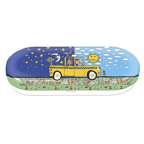 Brillenkoker kunstenaar James Rizzi Taxi