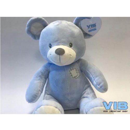 Pluche beer blauw 25 cm hoog van Very Important Baby-VIB