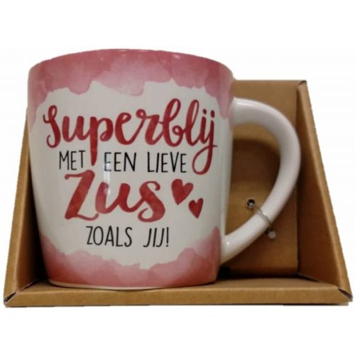 Mok superblij met een lieve zus zoals jij