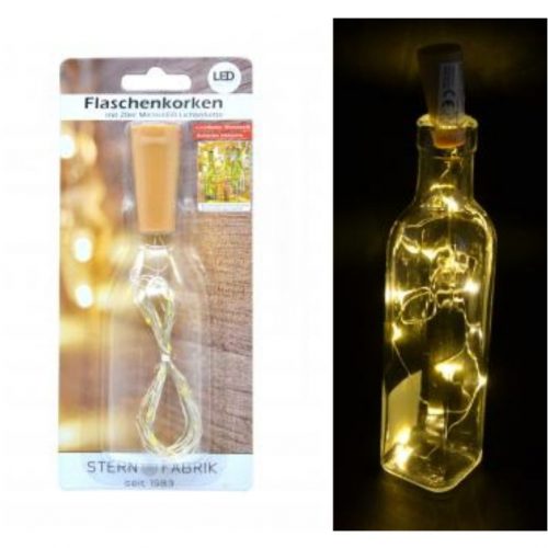 Kurk met led lampjes lichtketting 20 leds