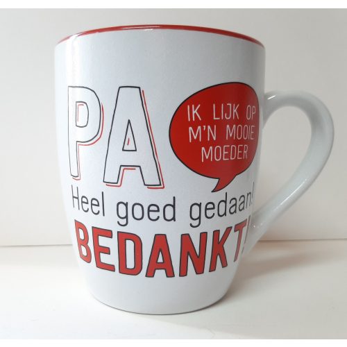 Mok PAPA ik lijk op mijn mooie moeder, heel goed gedaan, bedankt