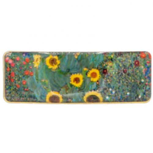 Haarknip kunstenaars Gustav Klimt Boerentuin met zonnebloemen